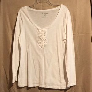 Long sleeved knit blouse